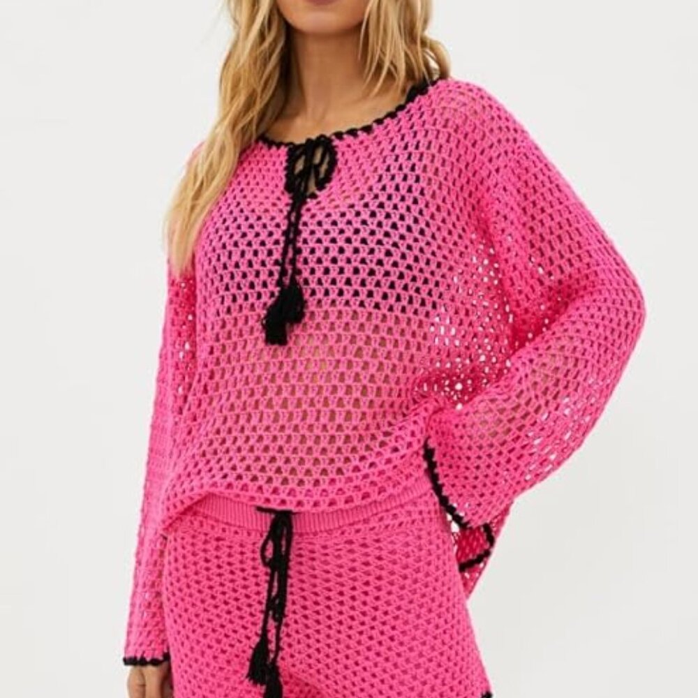 Beach Riot Blaise Top in Radiant Orchid - L